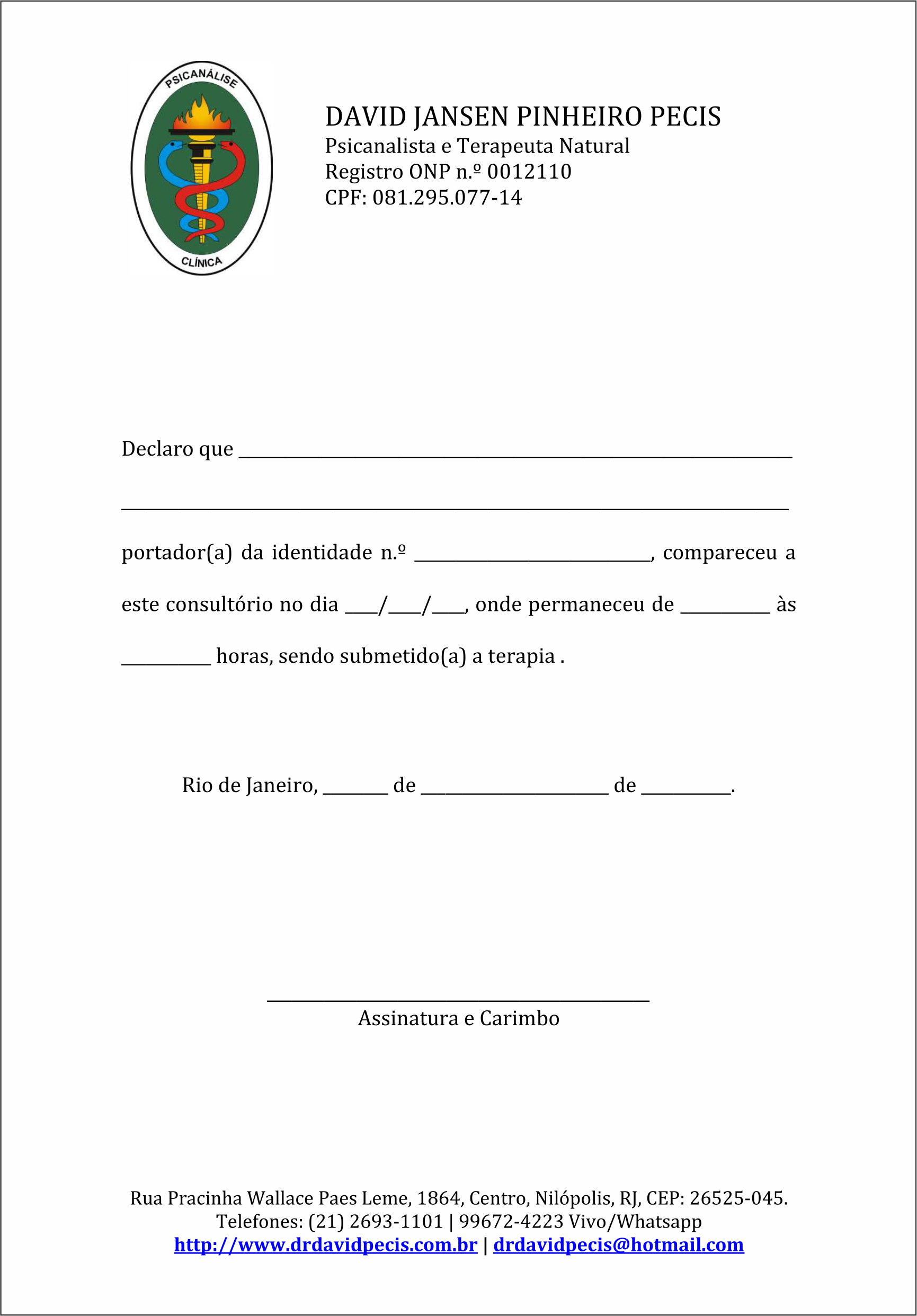 declaração